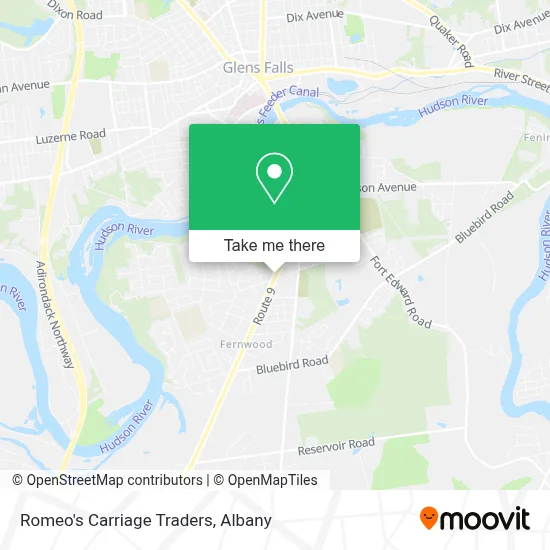 Romeo's Carriage Traders map