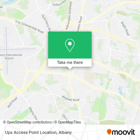 Ups Access Point Location map