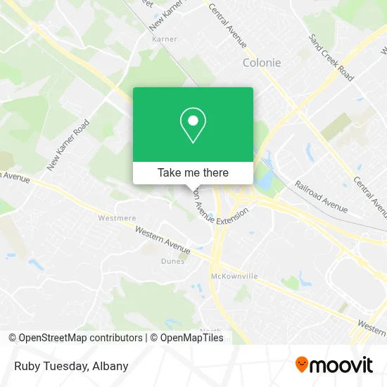 Ruby Tuesday map