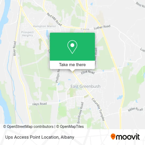 Ups Access Point Location map