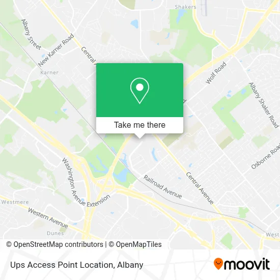 Ups Access Point Location map