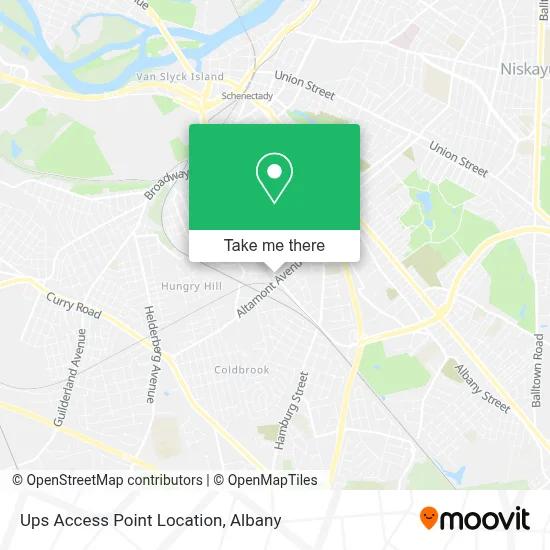 Ups Access Point Location map