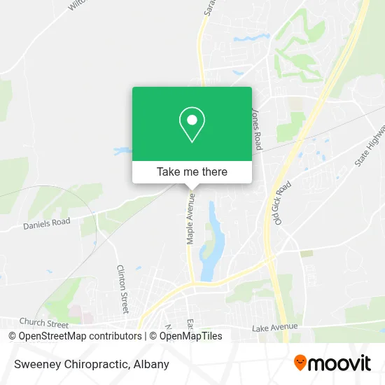 Sweeney Chiropractic map