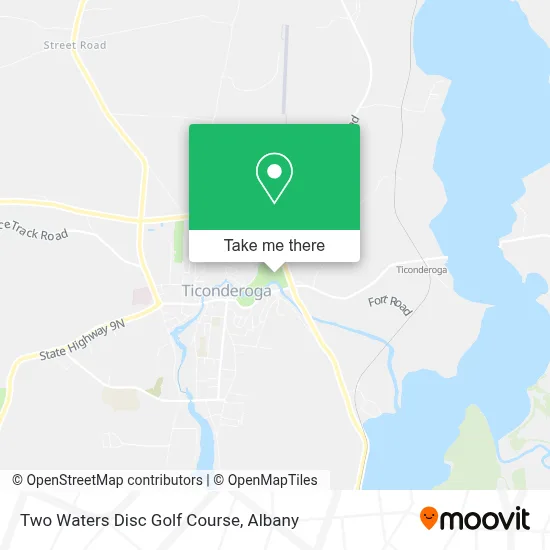 Two Waters Disc Golf Course map