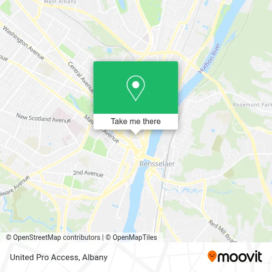 United Pro Access map