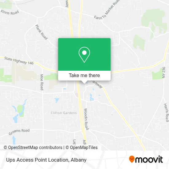 Ups Access Point Location map