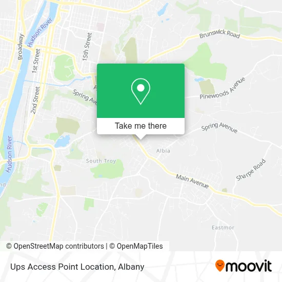 Ups Access Point Location map