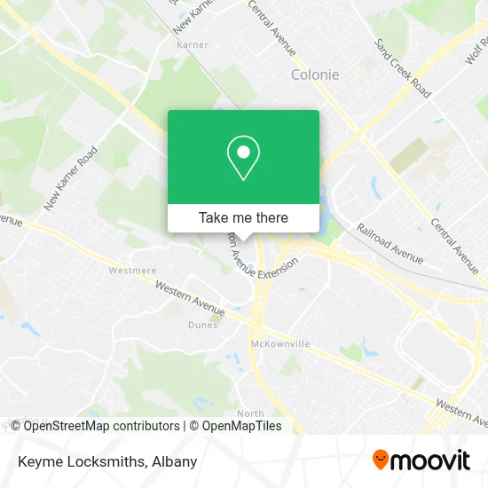 Keyme Locksmiths map