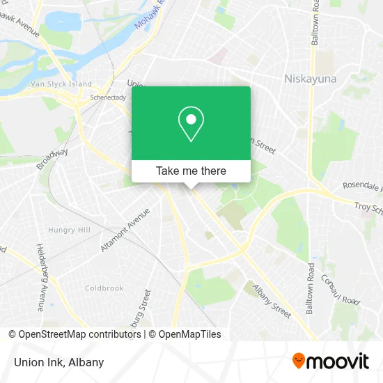 Union Ink map