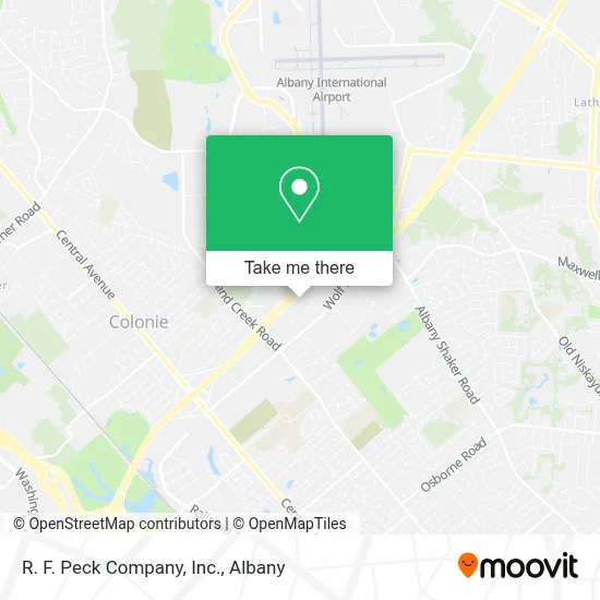 R. F. Peck Company, Inc. map