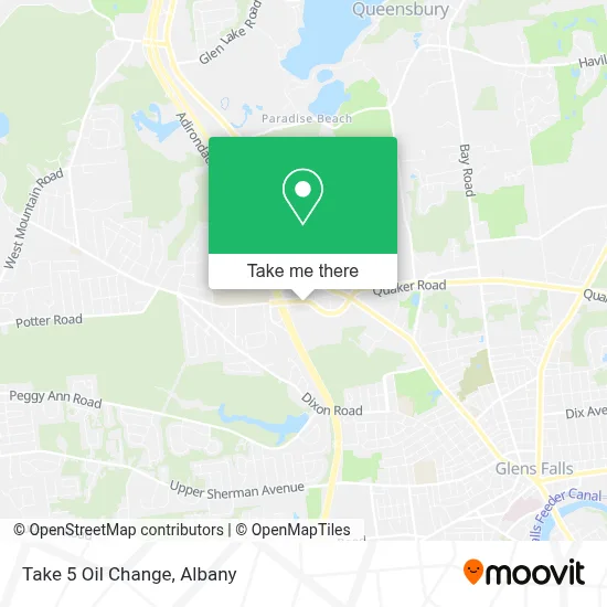 Take 5 Oil Change map