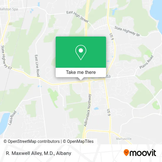 R. Maxwell Alley, M.D. map
