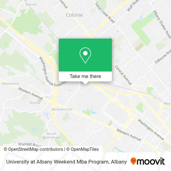 University at Albany Weekend Mba Program map