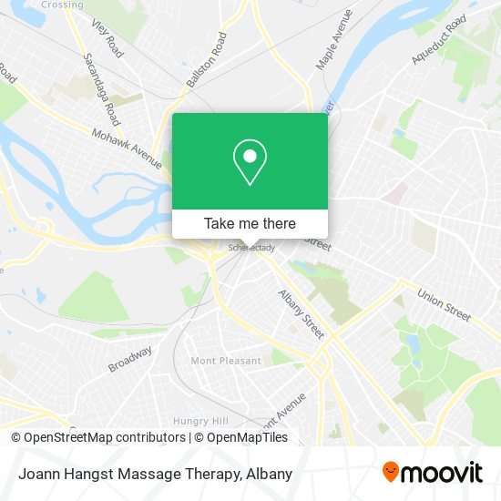 Joann Hangst Massage Therapy map
