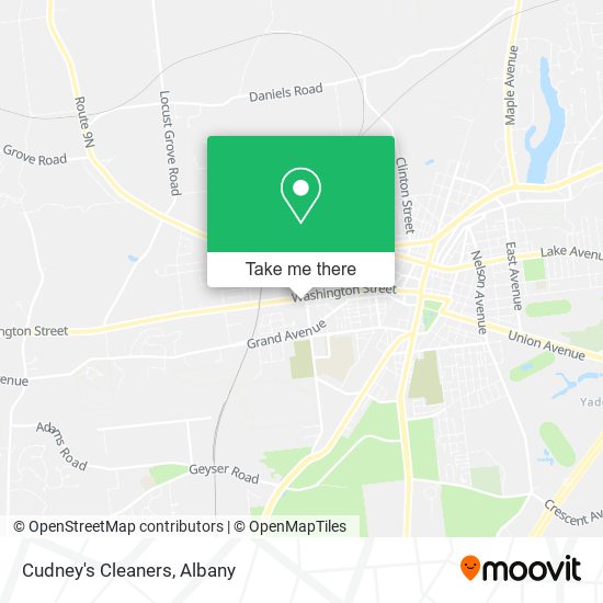 Cudney's Cleaners map