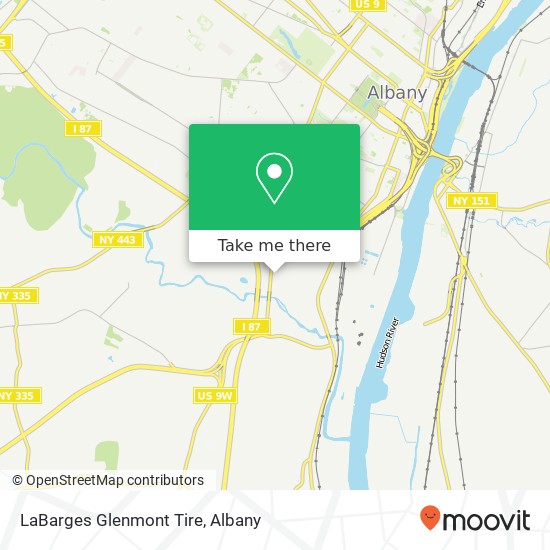 Mapa de LaBarges Glenmont Tire