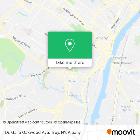 Dr. Gallo Oakwood Ave. Troy, NY map