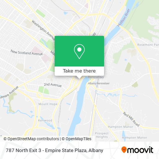 Mapa de 787 North Exit 3 - Empire State Plaza