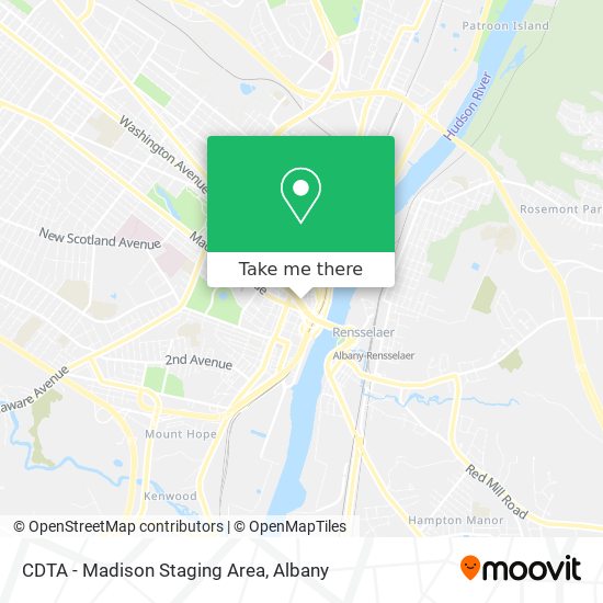 CDTA - Madison Staging Area map