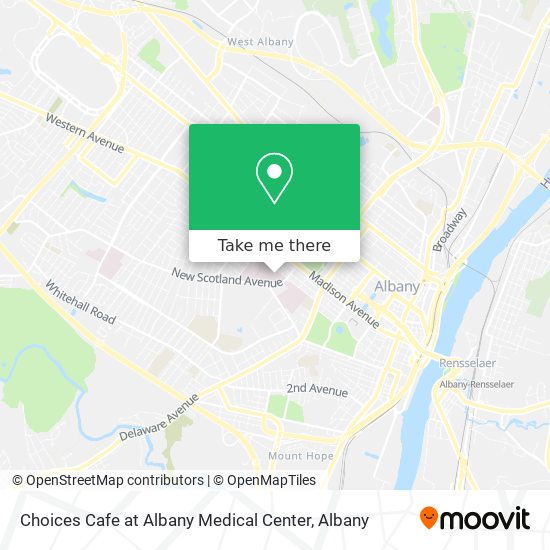 Choices Cafe at Albany Medical Center map