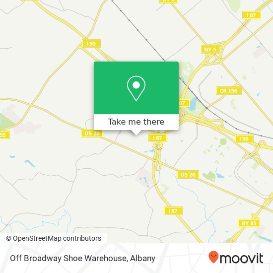 Mapa de Off Broadway Shoe Warehouse