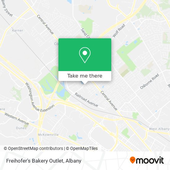 Mapa de Freihofer's Bakery Outlet