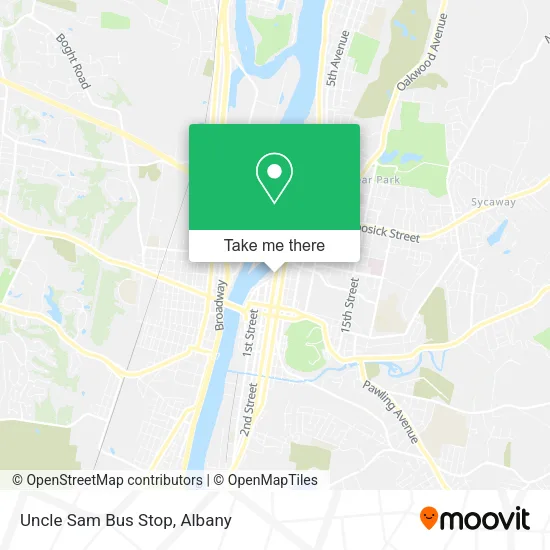 Uncle Sam Bus Stop map