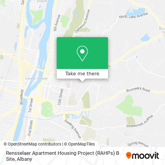 Mapa de Rensselaer Apartment Housing Project (RAHPs) B Site