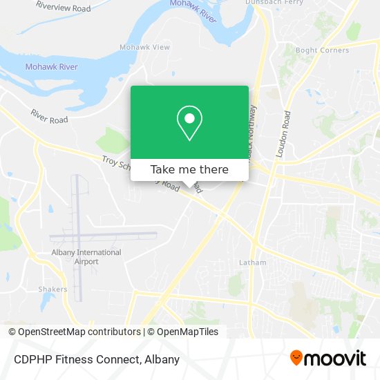 CDPHP Fitness Connect map