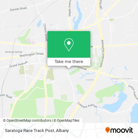 Saratoga Race Track Post map