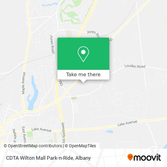 Mapa de CDTA Wilton Mall Park-n-Ride