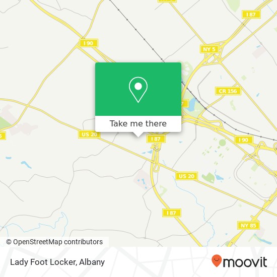 Lady Foot Locker, Albany, NY 12203 map