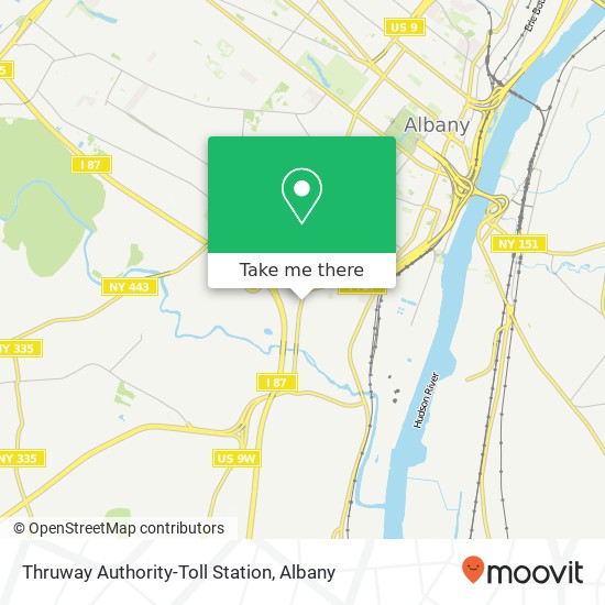 Mapa de Thruway Authority-Toll Station