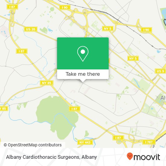 Albany Cardiothoracic Surgeons map