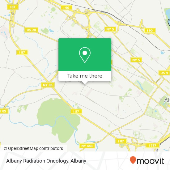 Mapa de Albany Radiation Oncology