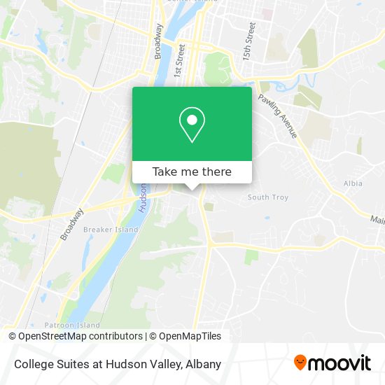 College Suites at Hudson Valley map