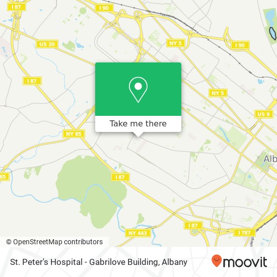 Mapa de St. Peter's Hospital - Gabrilove Building