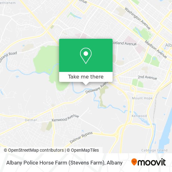 Albany Police Horse Farm (Stevens Farm) map