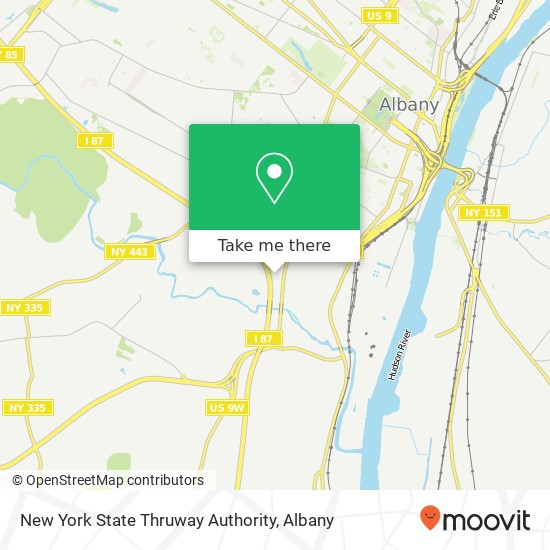New York State Thruway Authority map
