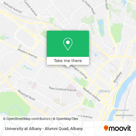 University at Albany - Alumni Quad map