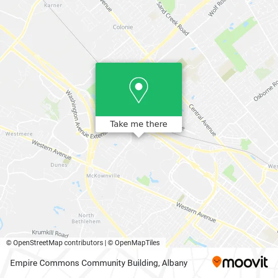 Empire Commons Community Building map