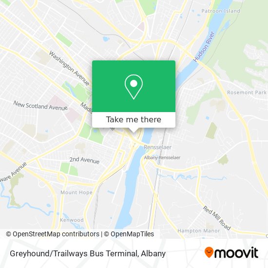 Greyhound / Trailways Bus Terminal map