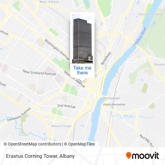 Mapa de Erastus Corning Tower