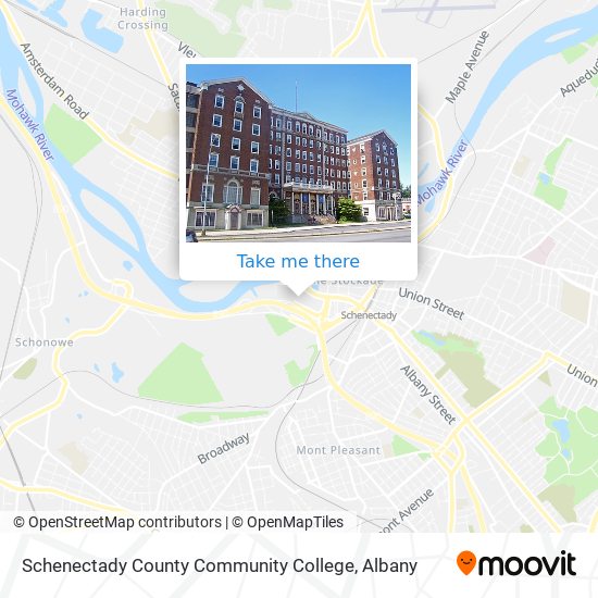 Schenectady County Community College map