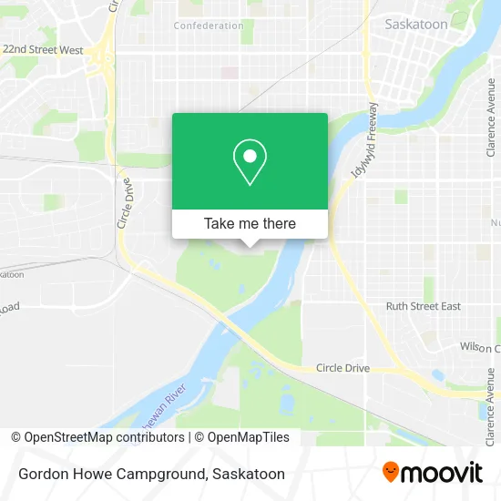 Gordon Howe Campground map