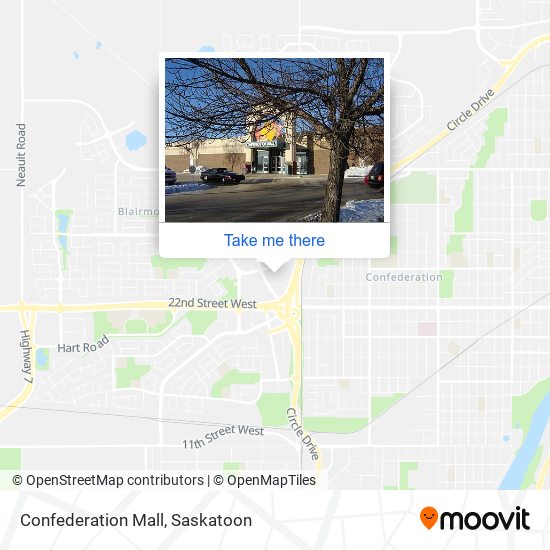 Confederation Mall map