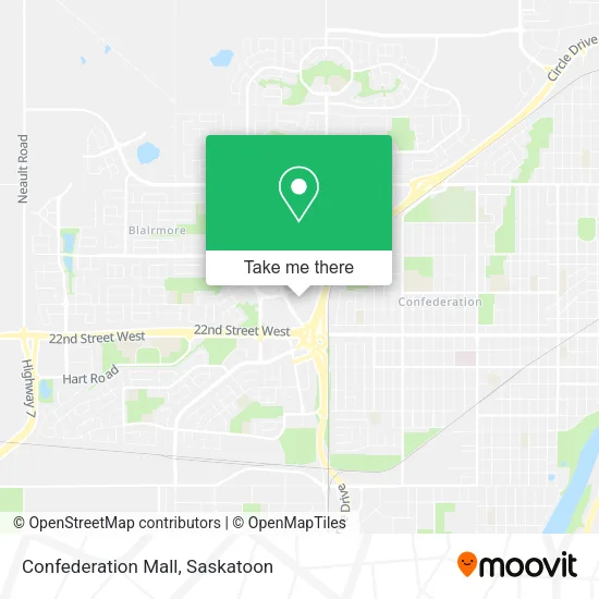 Confederation Mall map
