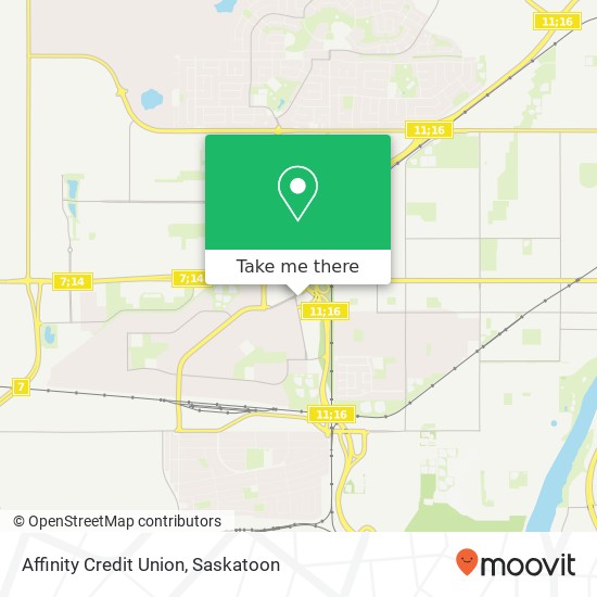 Affinity Credit Union map