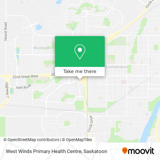 West Winds Primary Health Centre map