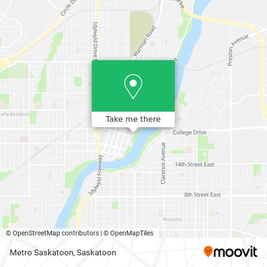 Metro Saskatoon map